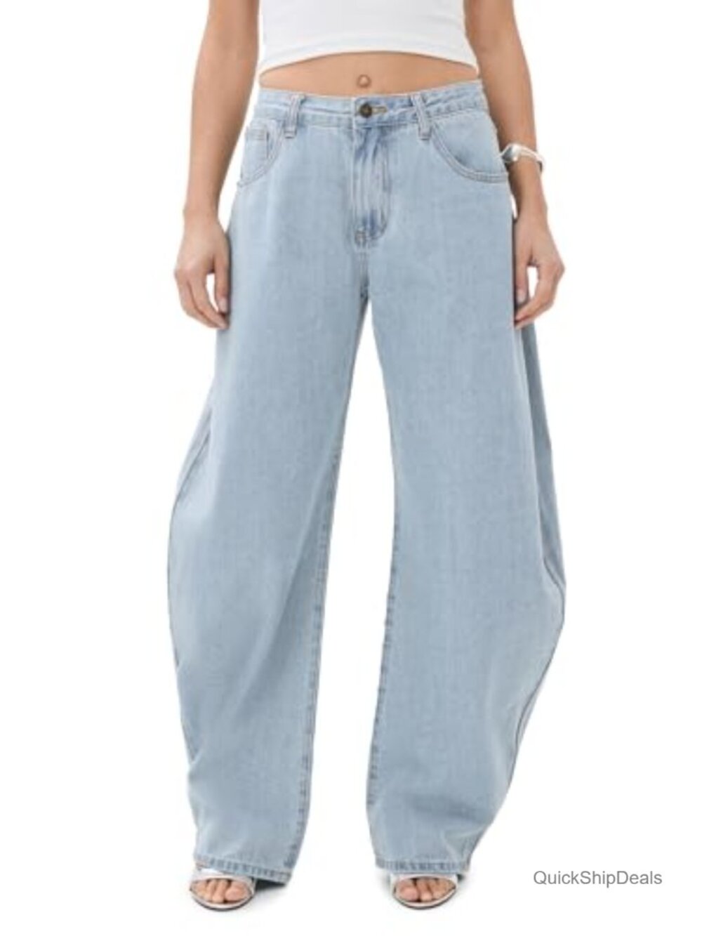 Lioness Horseshoe Jeans Mid Rise Non-Stretch Denim Casual